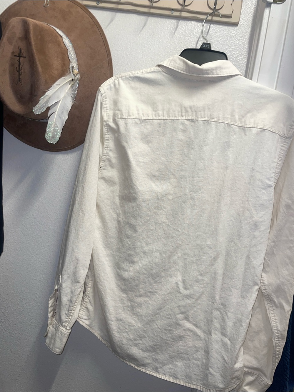 🍁Wrangler be Cream Pearl Snap🍁 - Picture 4 of 4